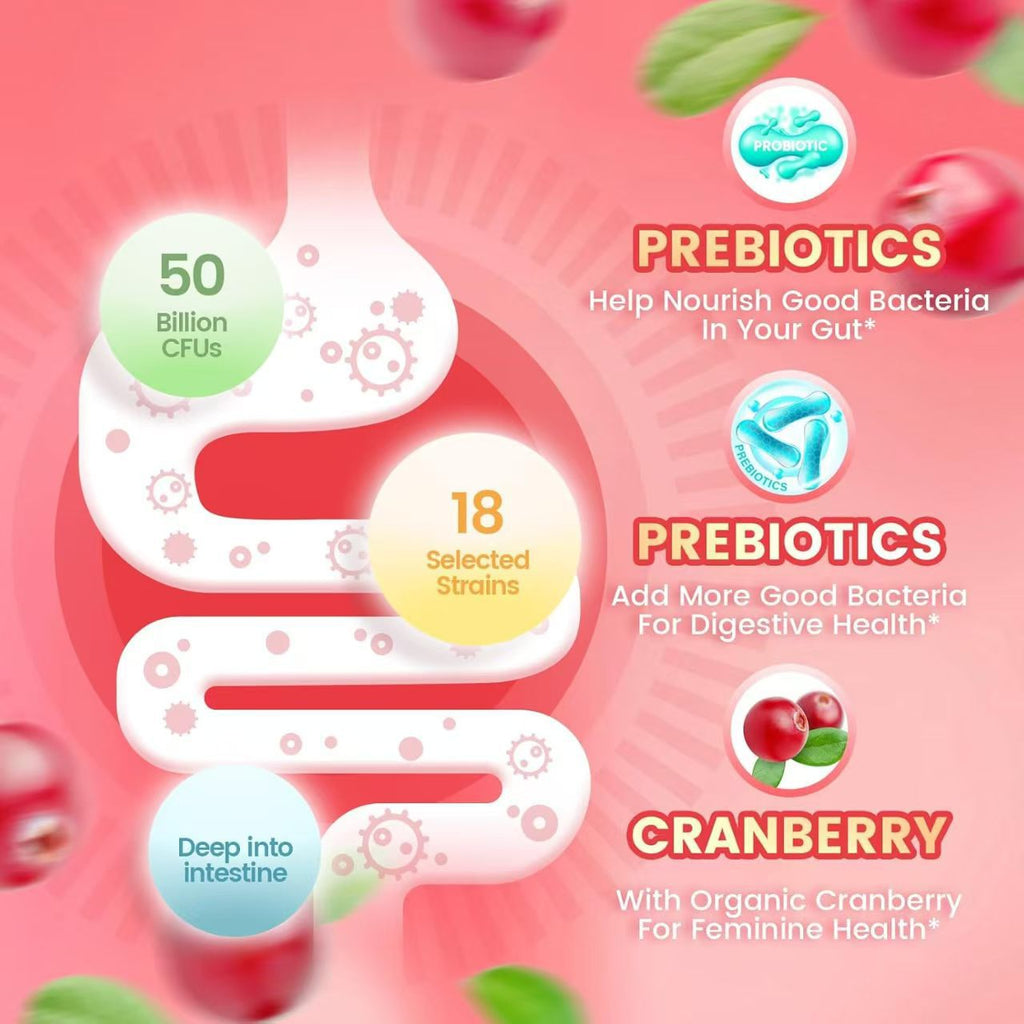 Gomitas Probiotióticas para Mujer — 60 piezas