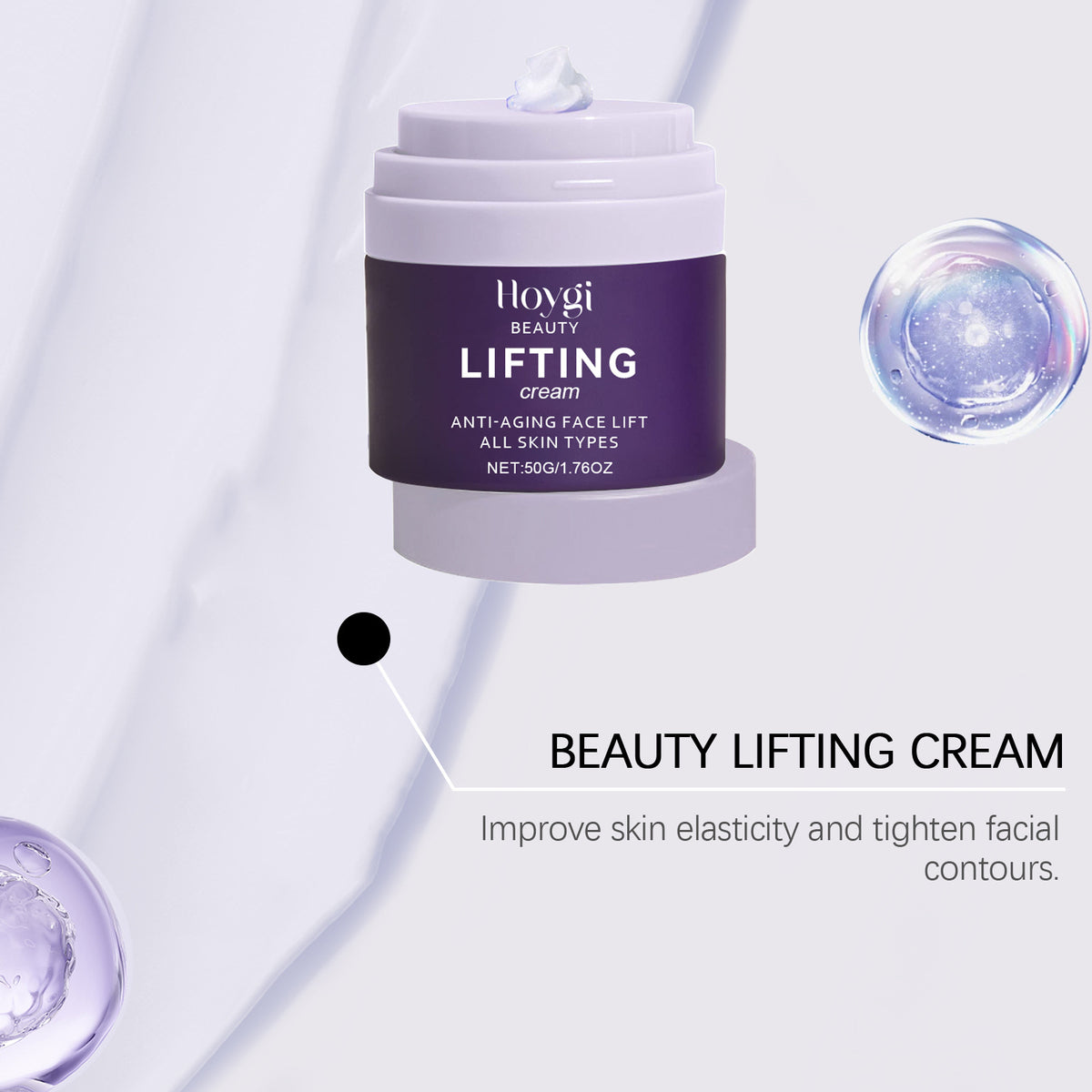 Crema Facial Hidratante Profunda para Suavizar Líneas Finas y Luminosidad