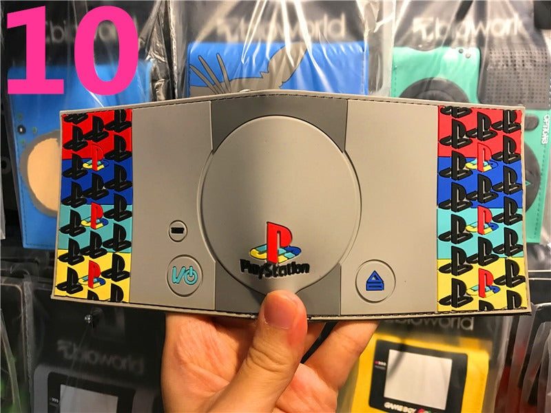 Cartera Corta Diseño PlayStation PS4 Botones Control Gamer Wallet Hombre Joven Friki