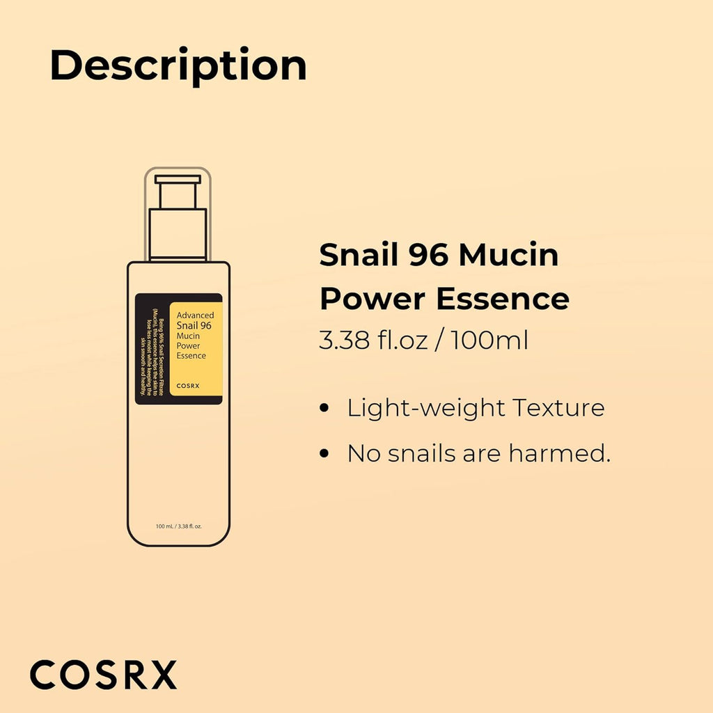 Esencia Facial Cosrx Baba de Caracol | Hidratante y Luminosa 100ml