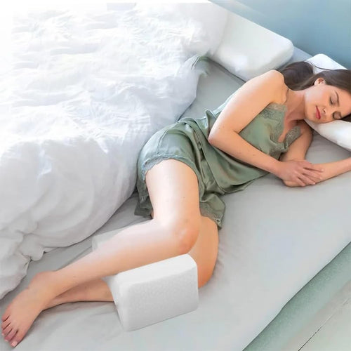 Almohada Cuadrada para Piernas y Rodillas Multifuncional Descanso para Embarazadas y Postura Lateral