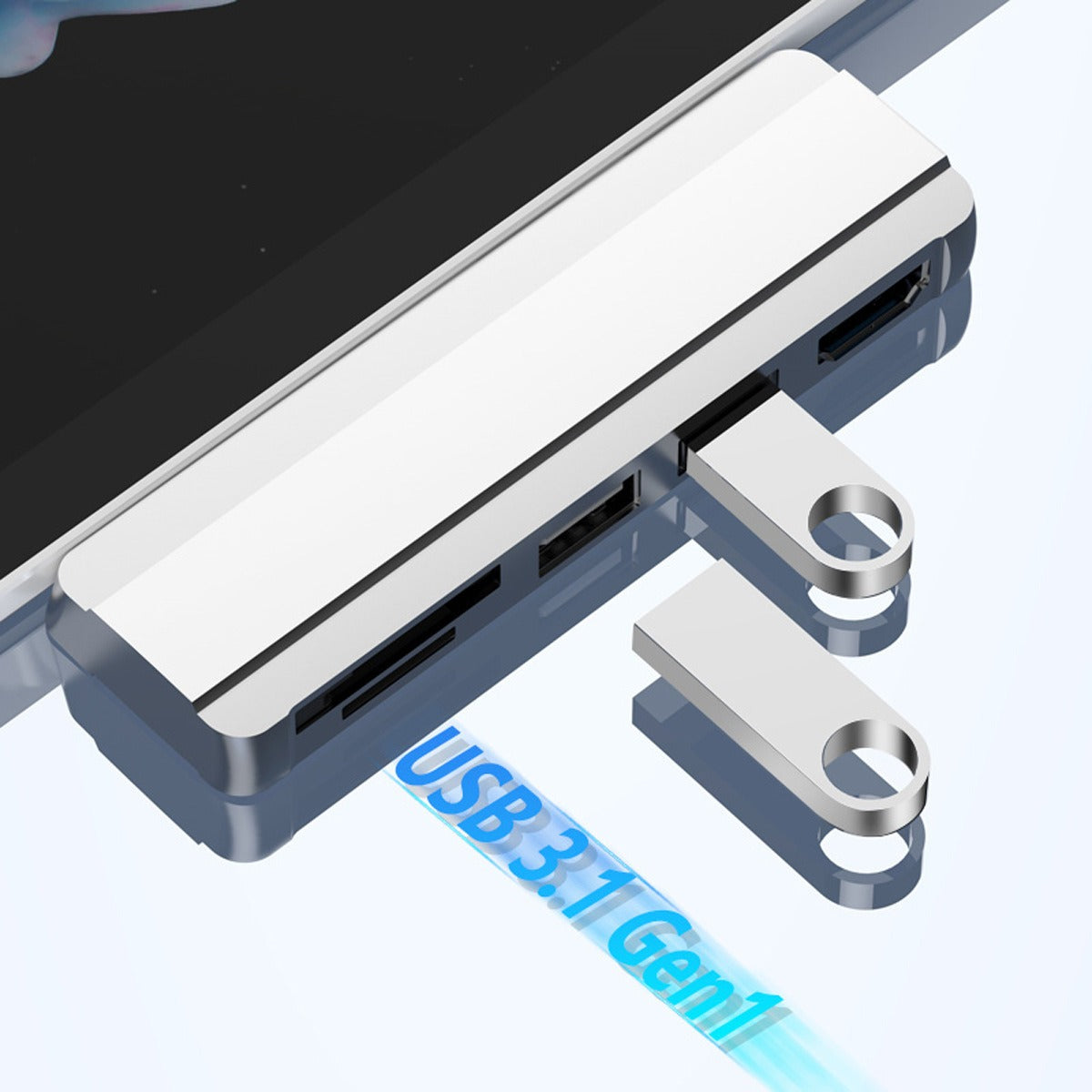 Hub Docking Station USB a HDMI para Surface Pro 4 5 6 Pantalla Simultánea Lector de Tarjetas Expansión