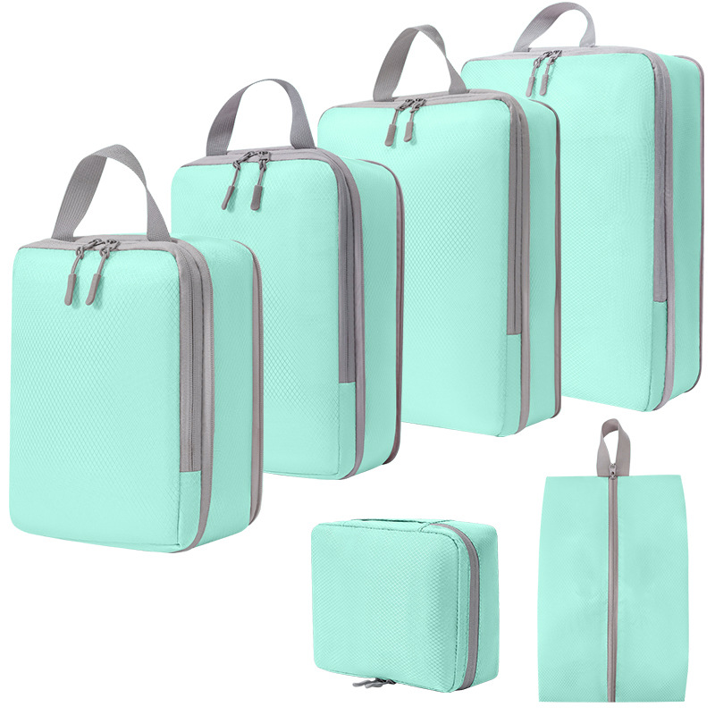 Set de Bolsas Organizadoras de Viaje Digital Cosméticos Zapatos y Ropa Compresoras de Equipaje