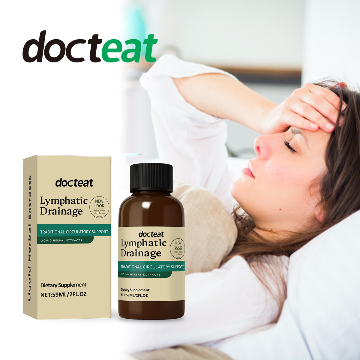 Gotas Drenaje Linfático Docteat – Suplemento Herbal para Circulación y Vitalidad