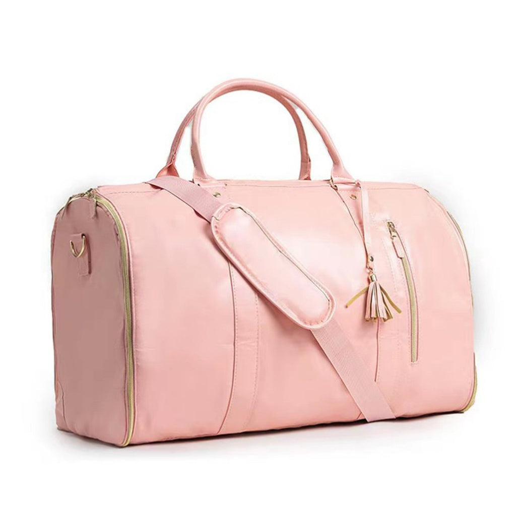 Bolso Viaje Plegable Suit Bag PU Cuero Gran Capacidad Crossbody Traje Negocios 7 Colores 1050g
