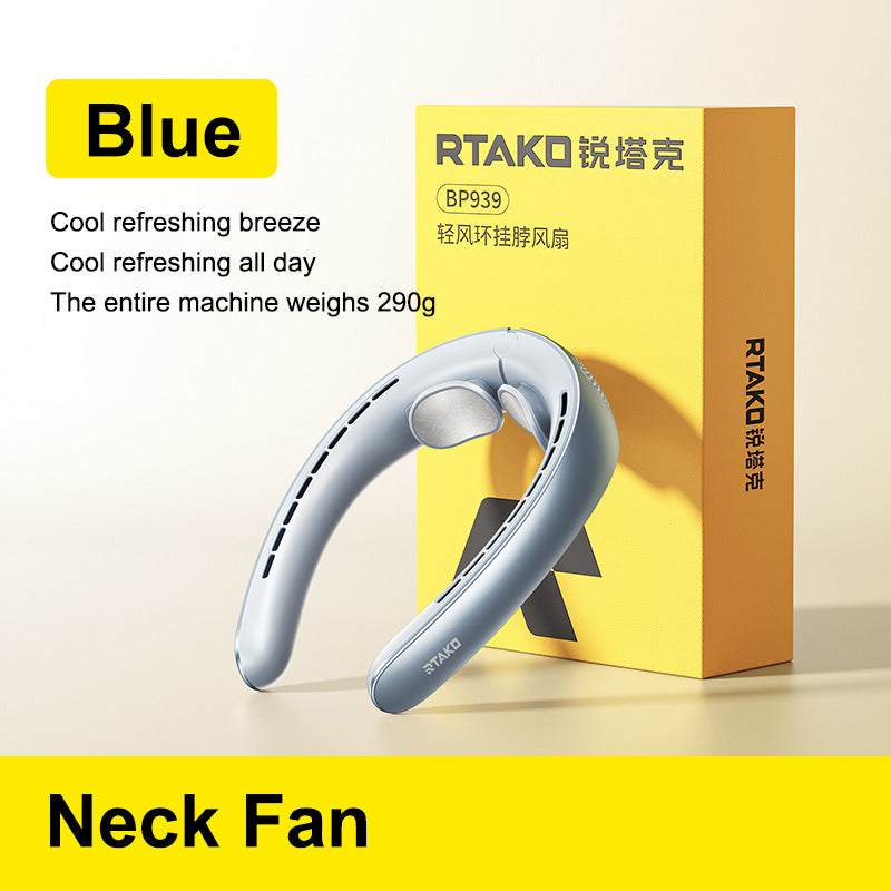 Ventilador de Cuello Sin Aspas – Portátil, USB Recargable, Mini Personal