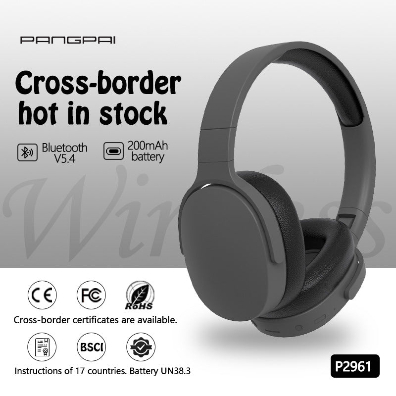 Audífonos Inalámbricos Over-Ear Bluetooth 5.4 – Graves Profundos, 8h Batería, Para Deportes
