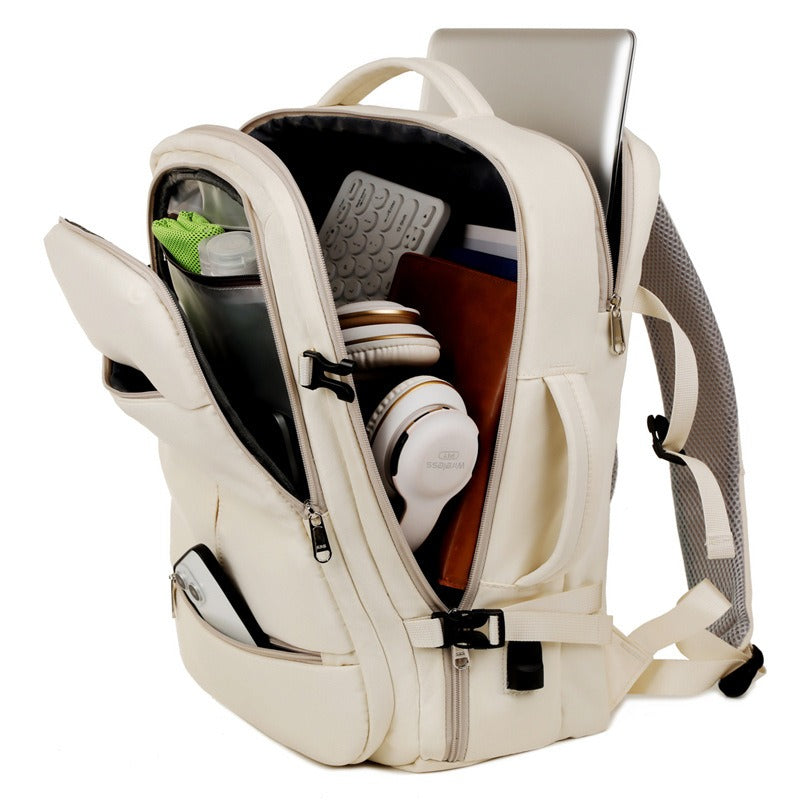 Mochila Gran Capacidad Oxford Impermeable Porta Laptop 15.6" Viaje Negocios Unisex 31x20x44cm 5 Colores