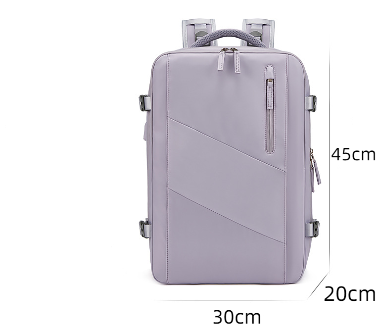 Mochila Multifuncional Oxford Impermeable Porta Laptop Gran Capacidad Correa Curva Unisex 30x20x45cm 6 Colores