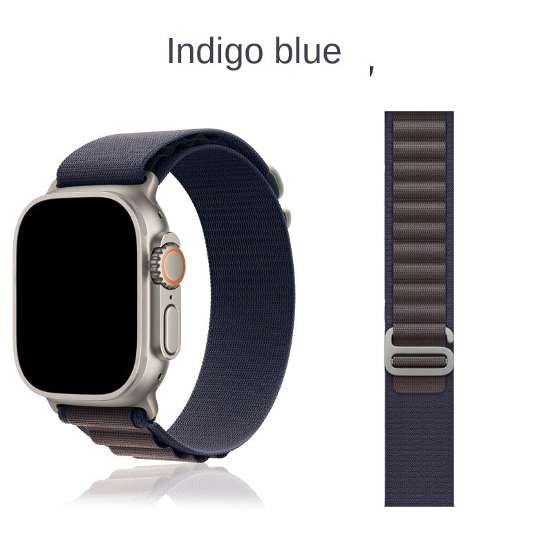 Correa de Nylon Loop para Apple Watch Series 11/10/Ultra – Alta Montaña, +60 Colores, 38–49mm