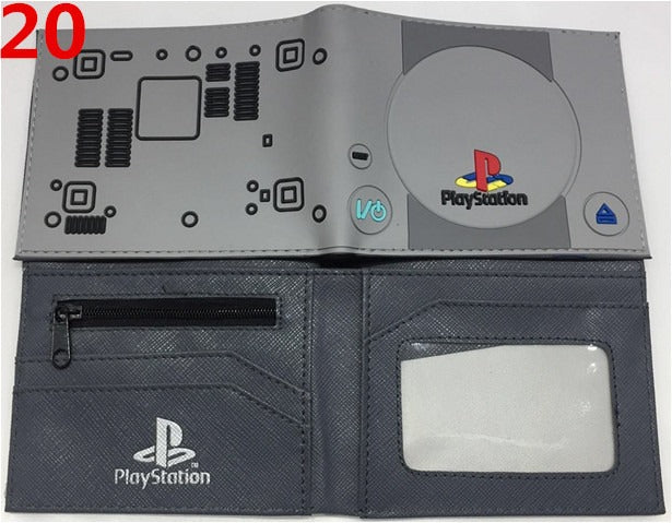 Cartera Corta Diseño PlayStation PS4 Botones Control Gamer Wallet Hombre Joven Friki