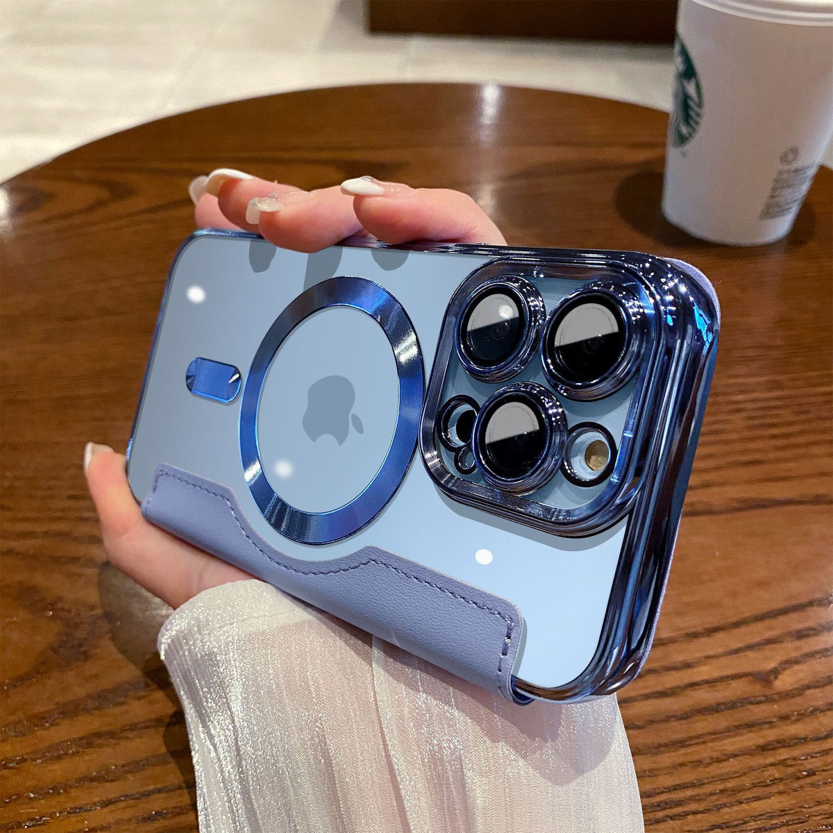 Funda Tipo Libro Magnética Electrogalvanizada para iPhone 11–16 – TPU + Piel, Cobertura Total, 9 Colores