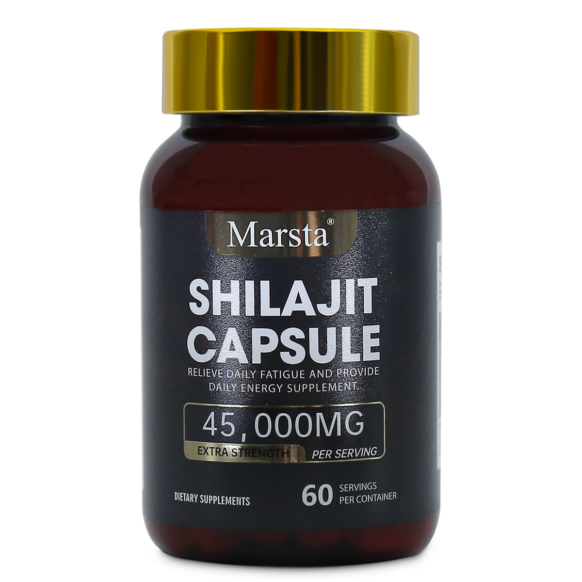 Cápsulas Shilajit Marsta 45,000mg – Suplemento Natural de Energía y Vitalidad