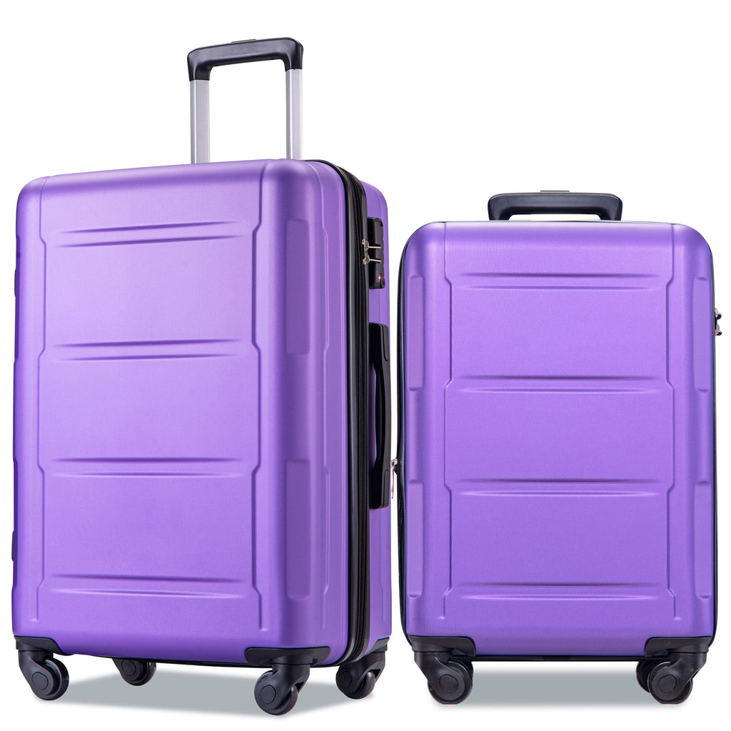 Set 2 Maletas PP Hardshell 20/28 Pulgadas Ruedas Dobles Candado TSA Expandibles Viaje