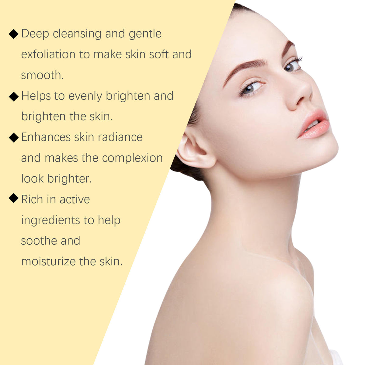 HOYGI Máscara Facial Peel-Off de Cúrcuma Limpieza Suave e Hidratante 75g + Brocha