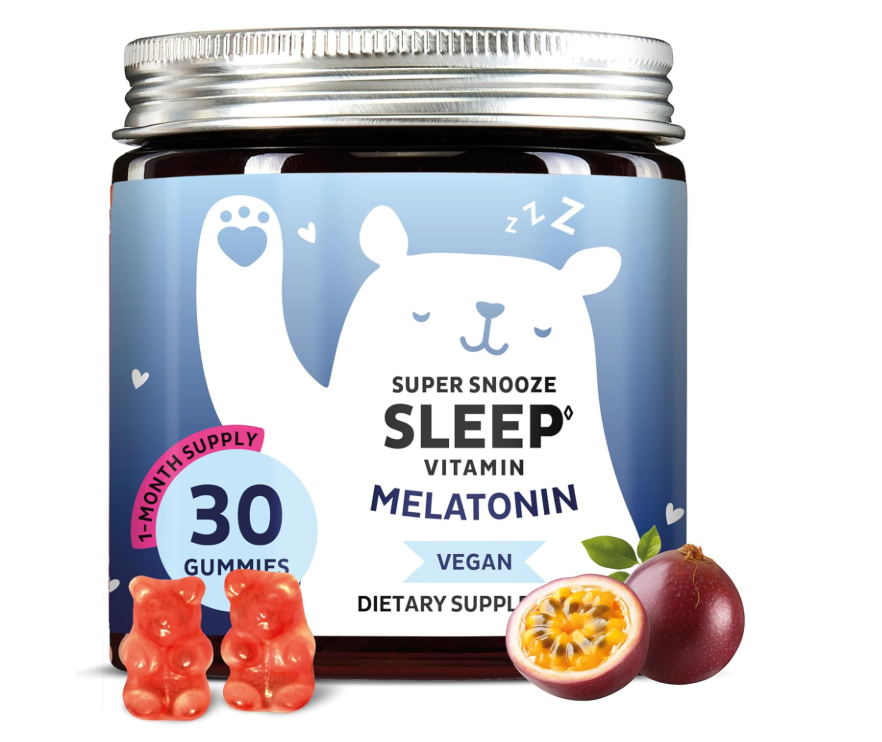 Gomitas Veganas de Biotina y Melatonina – Vitaminas para Cabello, Adultos, 4 Variedades
