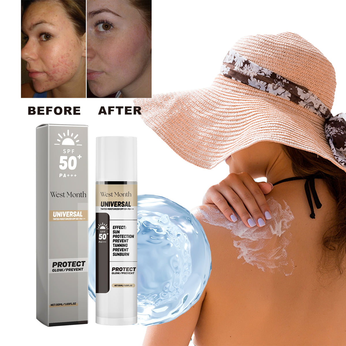 BB Cream Hidratante Universal con Protección UV | Tono Uniforme y Piel Suave