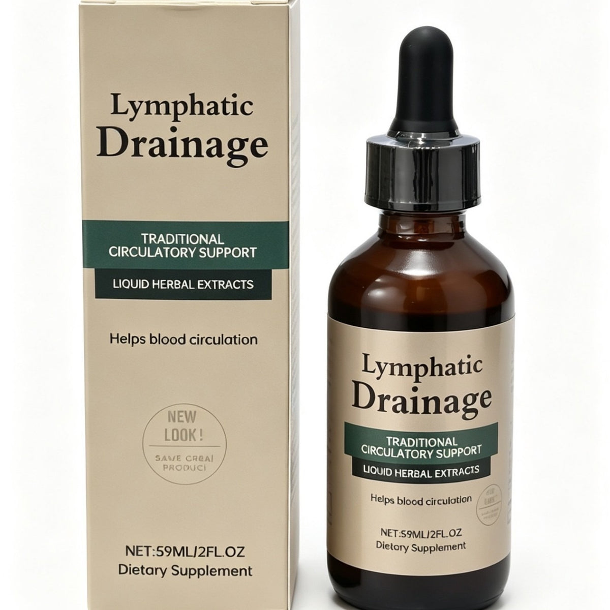 Gotas de Drenaje Linfático 60ml Suplemento Natural para Eliminación de Toxinas y Bienestar