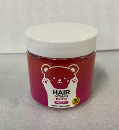 Gomitas de Biotina y Vitamina para Cabello Crecimiento Fortalecimiento y Brillo Natural