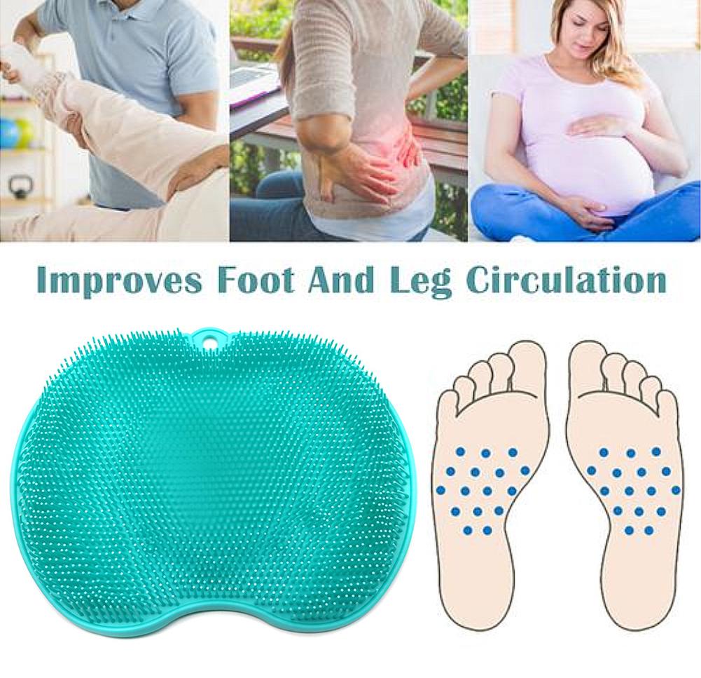 Masajeador y Cepillo de Pies para Ducha Fovolat – Sin Agacharse, Ideal para Embarazadas y Adultos Mayores
