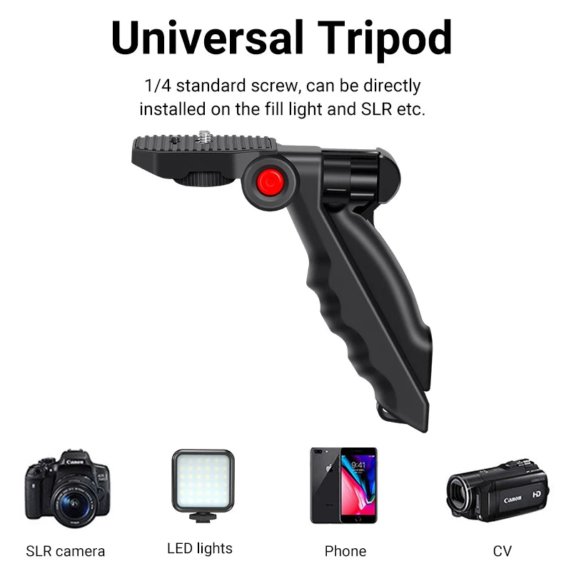Kit de Vlogging MAMEN | Trípode, Micrófono Lavalier, Luz LED para iPhone y Android
