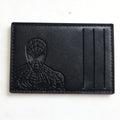Billetera Hombre Cuero PU Delgada con Ventana ID Tarjetero y Billetes Casual Slim