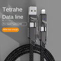 Cable 2 en 1 Carga Rápida USB-C a Lightning – 100W PD, Negro, 1m / 1.5m / 2m