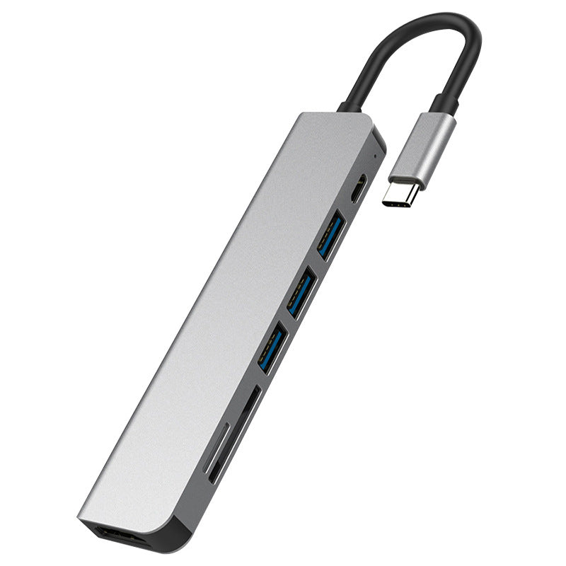 Docking Station 7 en 1 USB-C para Laptop Expansión de Puertos HDMI USB 3.0 Lector SD Multipuerto