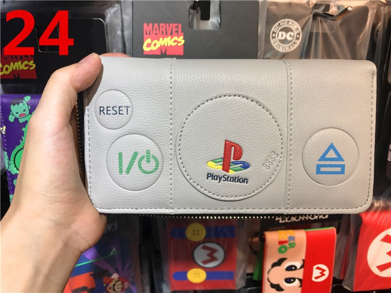 Cartera Corta Diseño PlayStation PS4 Botones Control Gamer Wallet Hombre Joven Friki