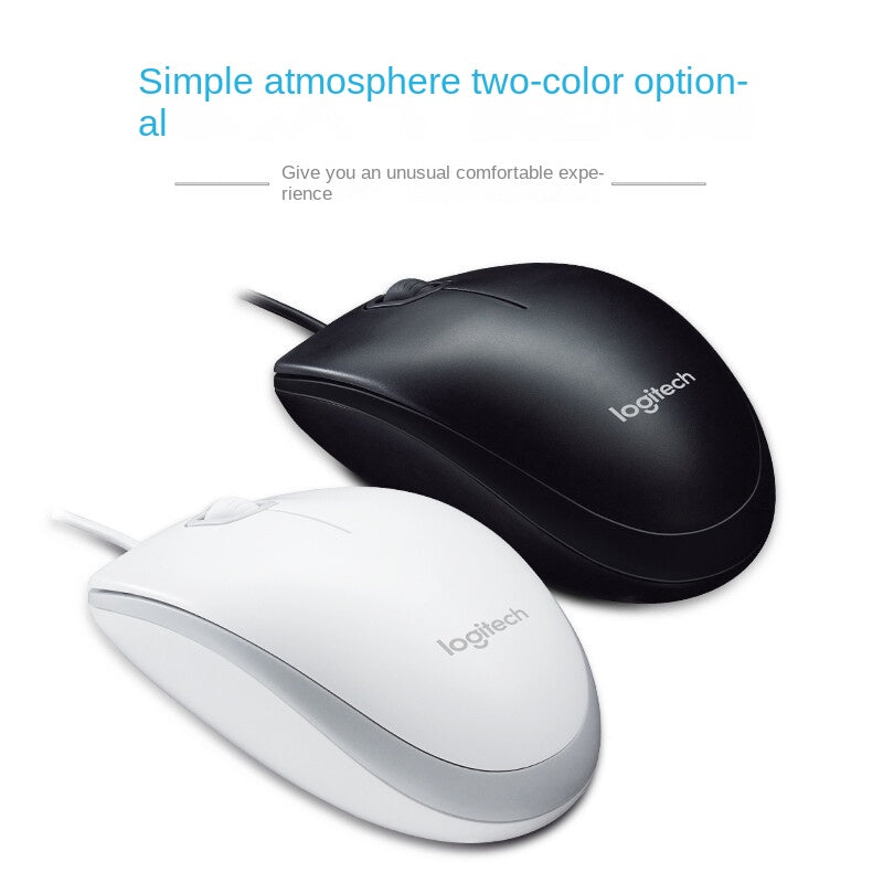Mouse Logitech M100r con Cable USB Oficina Hogar Universal Laptop y PC Business