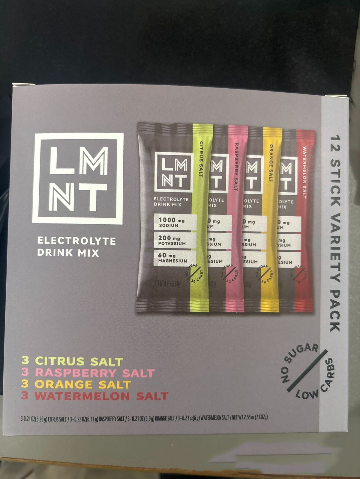 Polvo de Electrolitos Deportivo Sabores Mixtos Suplemento de Sales LMNT para Hidratación y Rendimiento