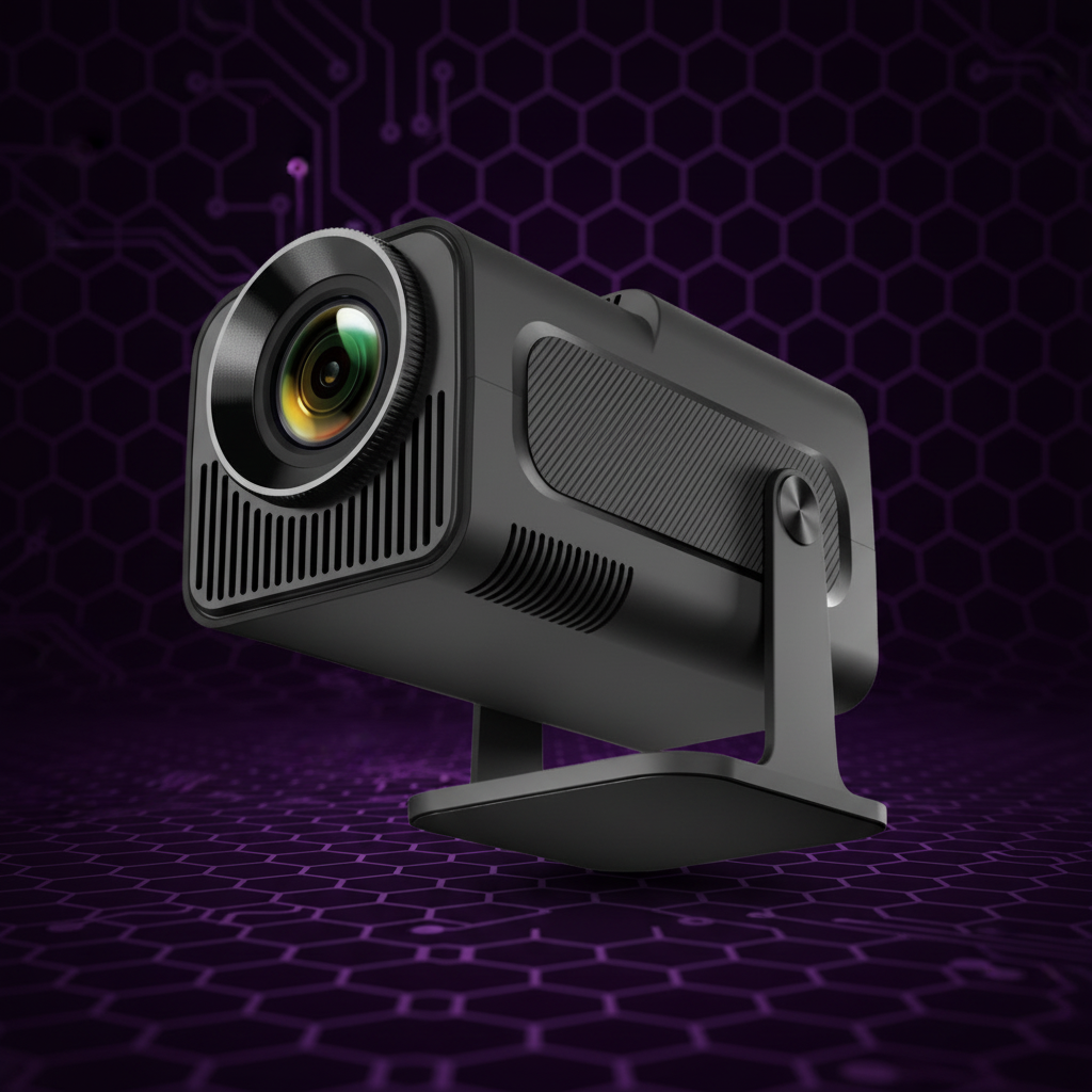 Proyector HY320 Mini Full HD con Android 11 y Enfoque Automático – Cine en Casa