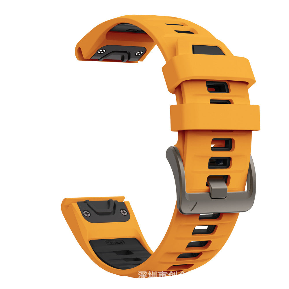 Correa de Silicona para Garmin Fenix 8 – Serie 43/47/51mm, Liberación Rápida, Estilo Deportivo