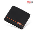 Cartera Corta Hombre Minimalista Slim con Ranuras Tarjetas y Billetes Diseño Urbano