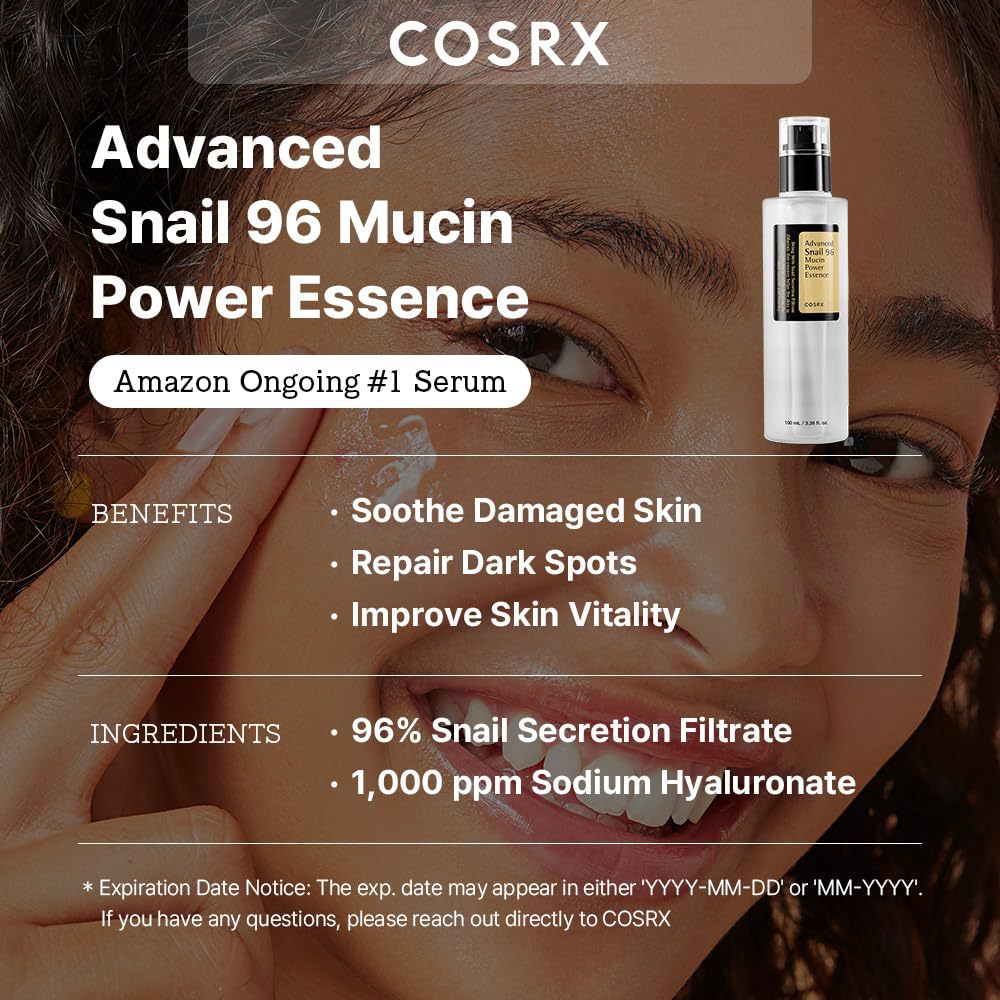 Esencia Facial Cosrx Baba de Caracol | Hidratante y Luminosa 100ml