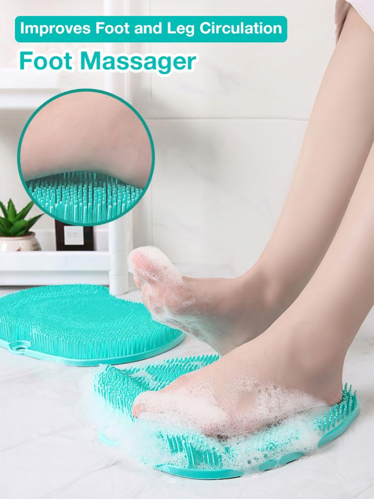 Masajeador y Cepillo de Pies para Ducha Fovolat – Sin Agacharse, Ideal para Embarazadas y Adultos Mayores