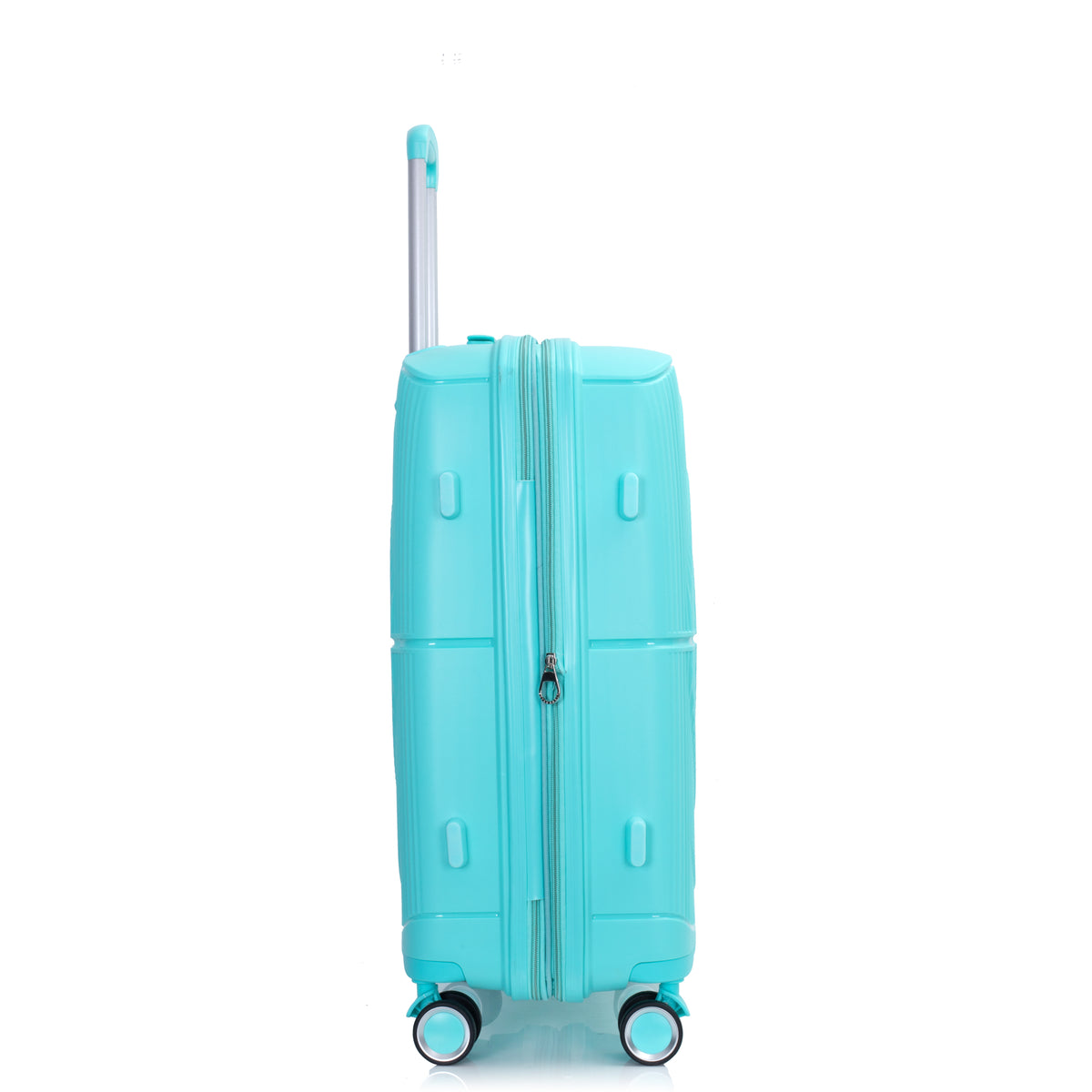 Set de Maletas 3 Piezas PP Hardshell Ruedas Dobles Expandible con Candado TSA 20/24/28 Azul Lago