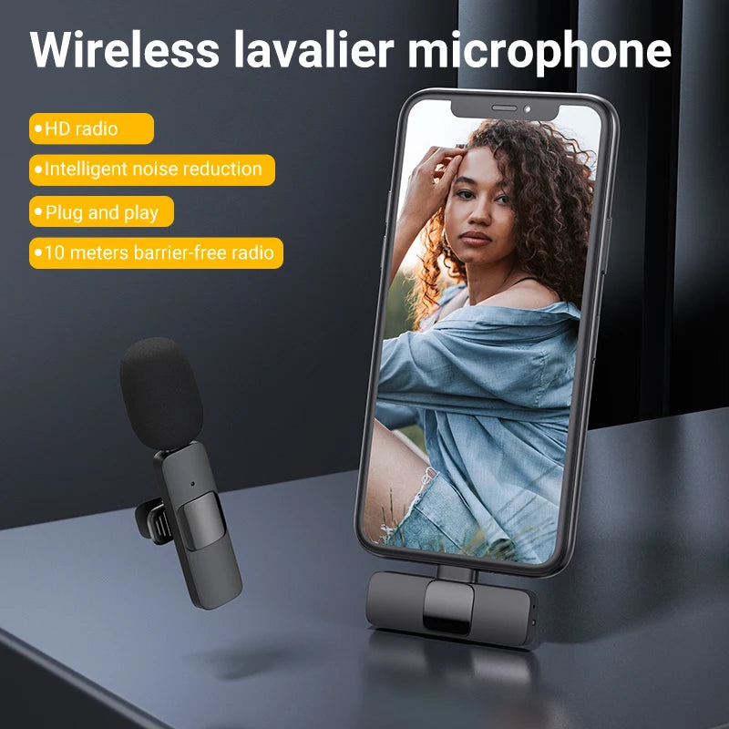 Kit de Vlogging MAMEN | Trípode, Micrófono Lavalier, Luz LED para iPhone y Android
