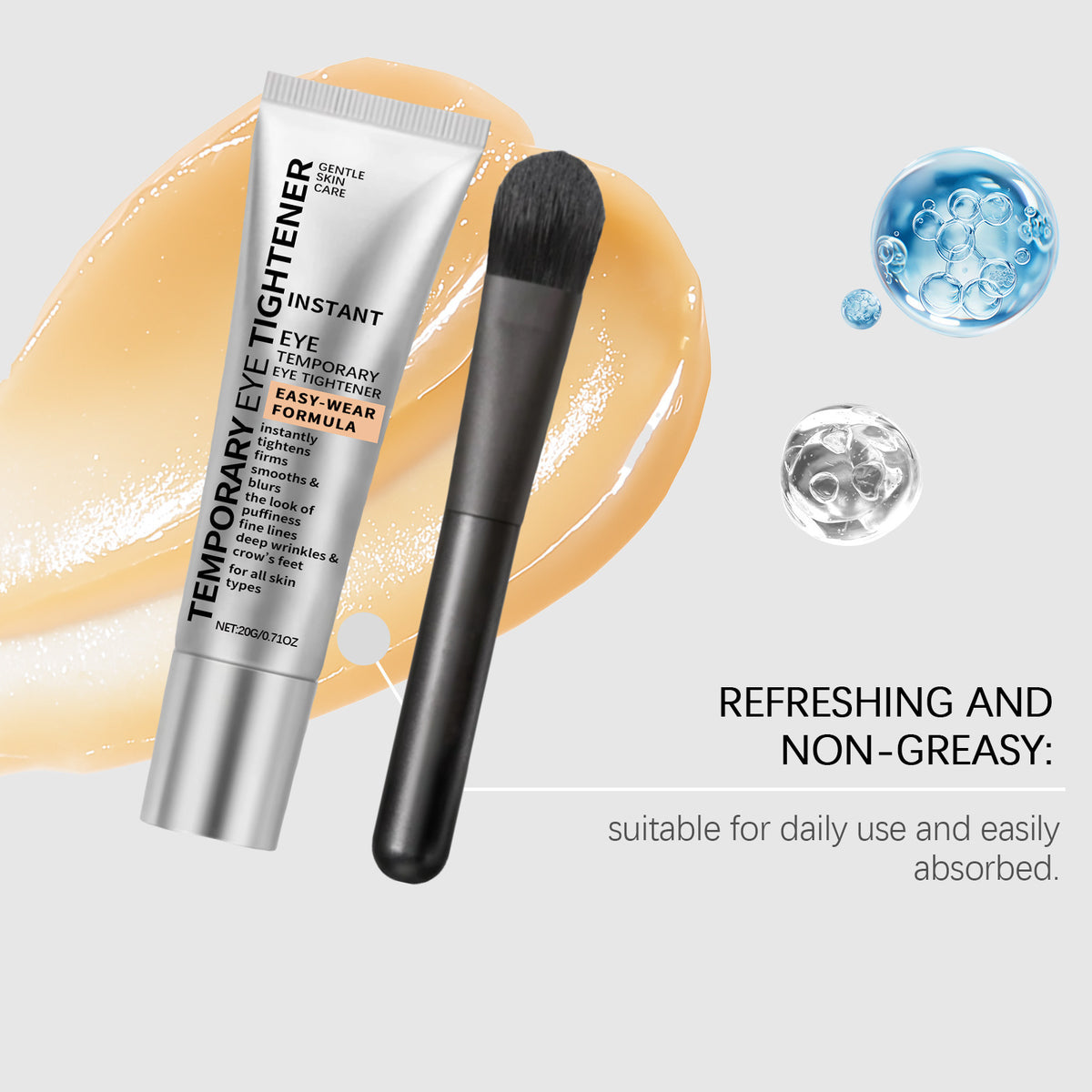 Crema Contorno de Ojos con Masaje Elástica e Hidratante