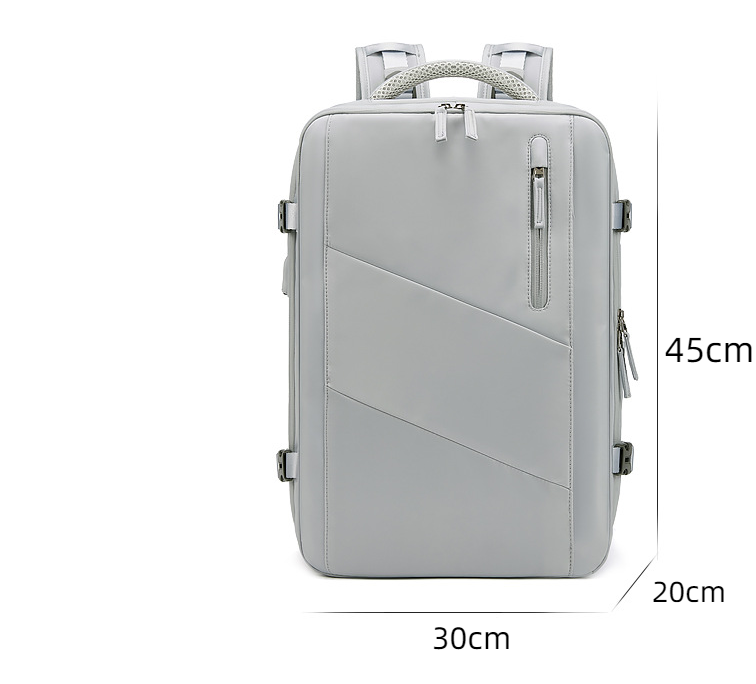 Mochila Multifuncional Oxford Impermeable Porta Laptop Gran Capacidad Correa Curva Unisex 30x20x45cm 6 Colores