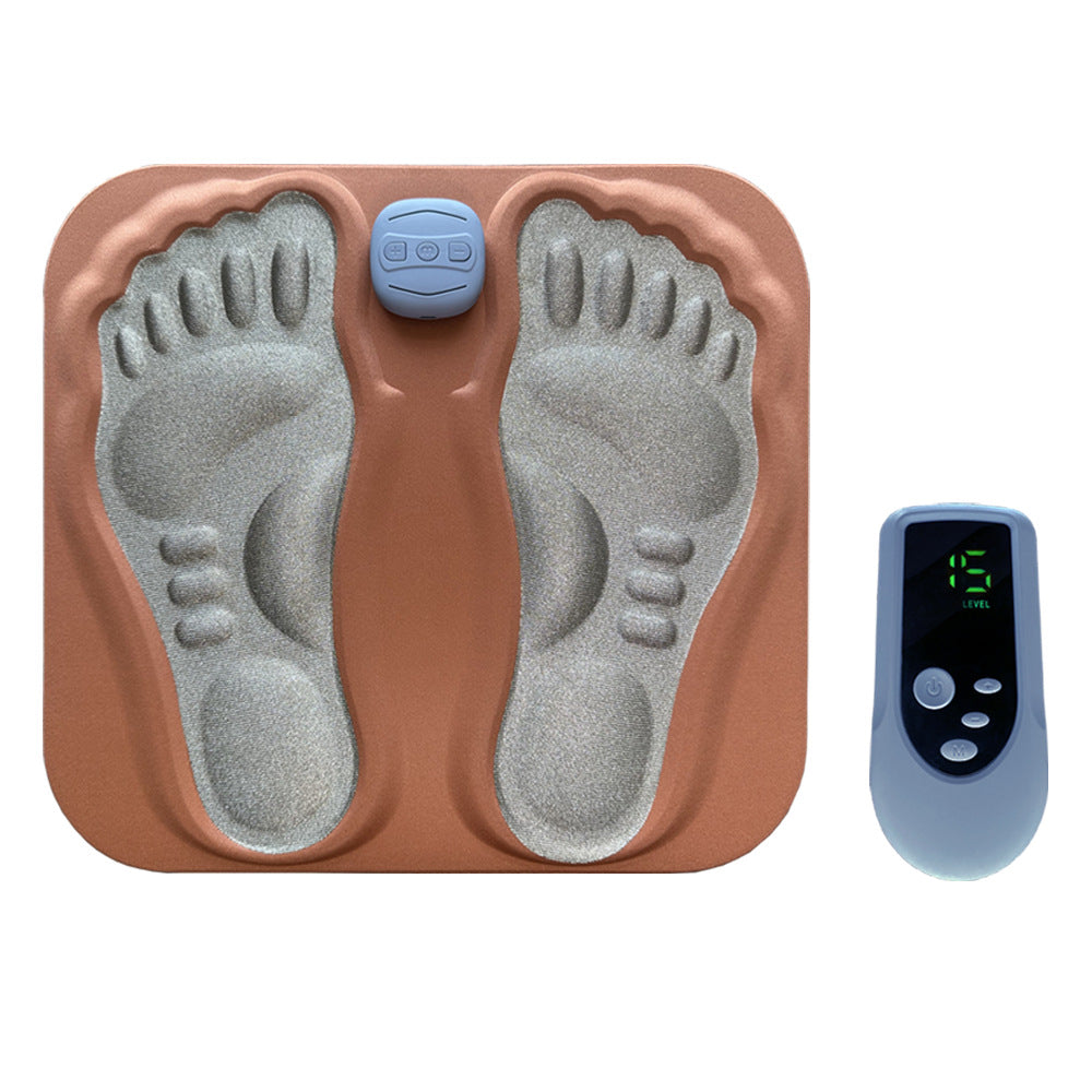 Almohadilla de Masaje Plantar EMS 3D con Pulso de Microcorriente – 6 Modos, 15 Niveles, Control Remoto, Recargable