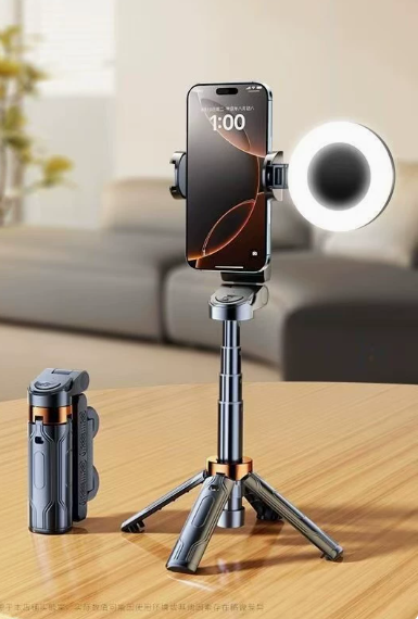 Selfie Stick Bluetooth JC-25 – Tripóde Extensible Antivibración, Streaming y Fotografía