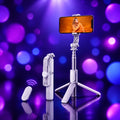 Selfie Stick Bluetooth con Luz LED y Trípode – Para Fotos, Video y Streaming