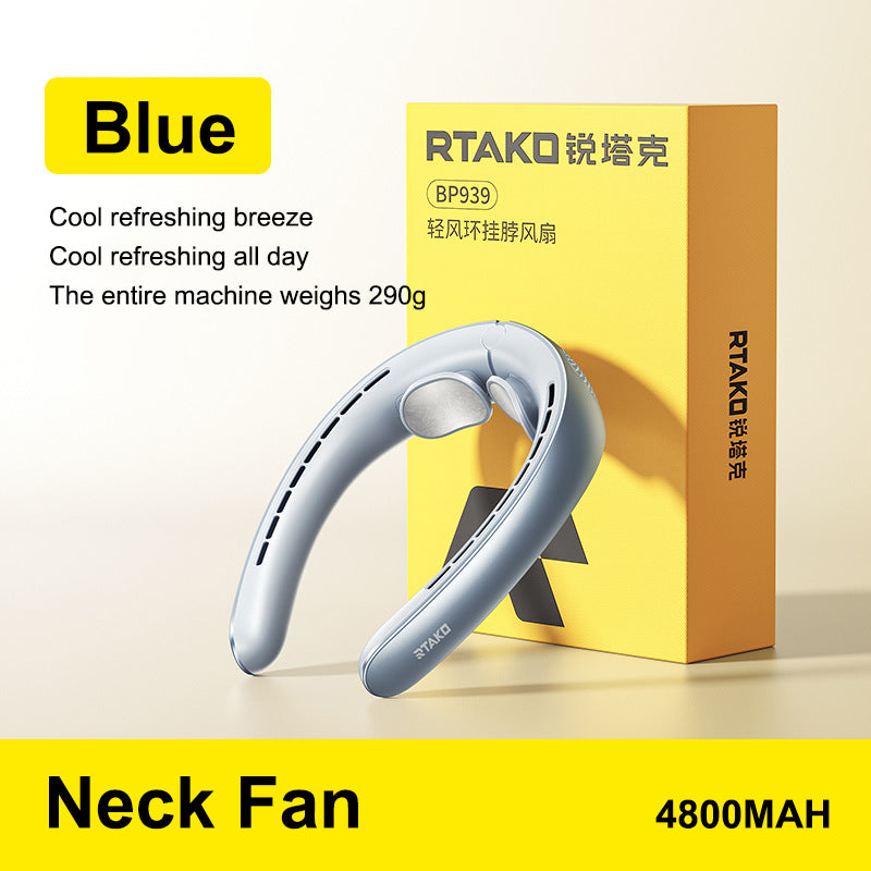 Ventilador de Cuello Sin Aspas – Portátil, USB Recargable, Mini Personal