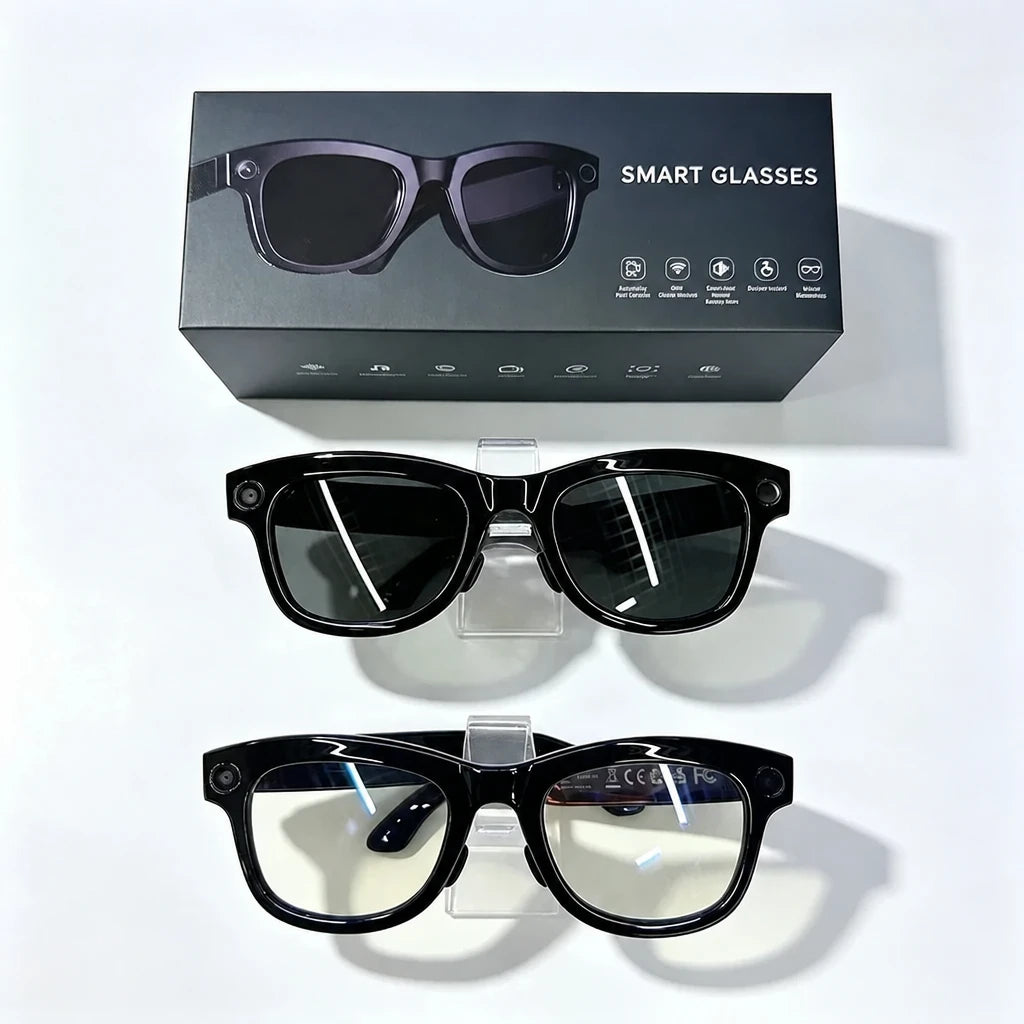 Lentes Inteligentes M01 Pro con Cámara WiFi, IA, Traductor en Tiempo Real y Control de Voz