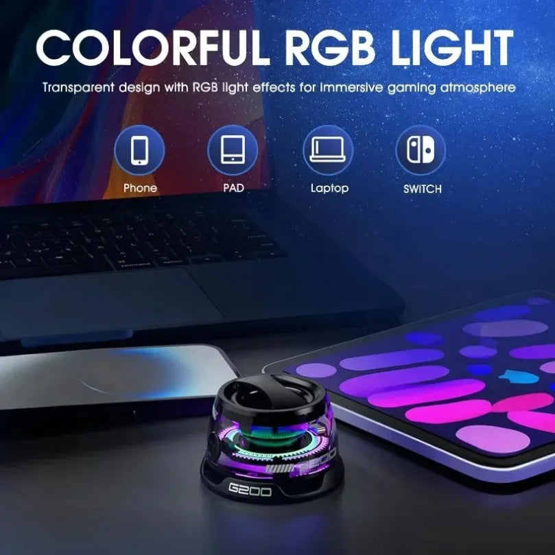 Bocina Bluetooth VIKEFON HECATE G200 – RGB, Magnética, BT5.3, 7 Horas, Soporte para Teléfono