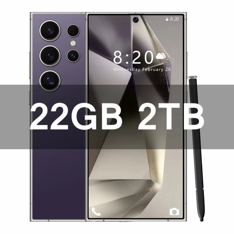 Smartphone S25 Ultra 2025 – Android 14, Snapdragon 8 Gen 3, 5G, Pantalla 7.3″ y Batería 8000mAh