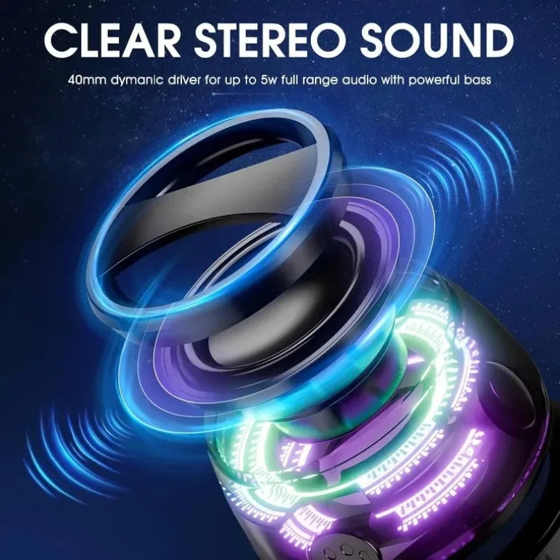 Bocina Bluetooth VIKEFON HECATE G200 – RGB, Magnética, BT5.3, 7 Horas, Soporte para Teléfono