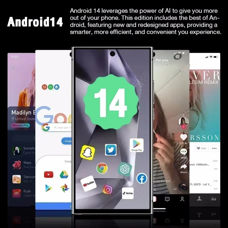 Smartphone S25 Ultra 2025 – Android 14, Snapdragon 8 Gen 3, 5G, Pantalla 7.3″ y Batería 8000mAh