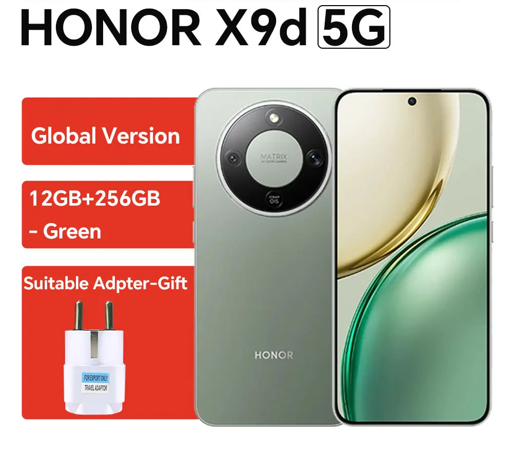 Original HONOR X9d Global Version 5G Smartphone 6.79" 120Hz Super AMOLED Display 108MP Camera 8300mAh Battery Support 66W IP69
